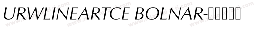 URWLINEARTCE BOLNAR字体转换